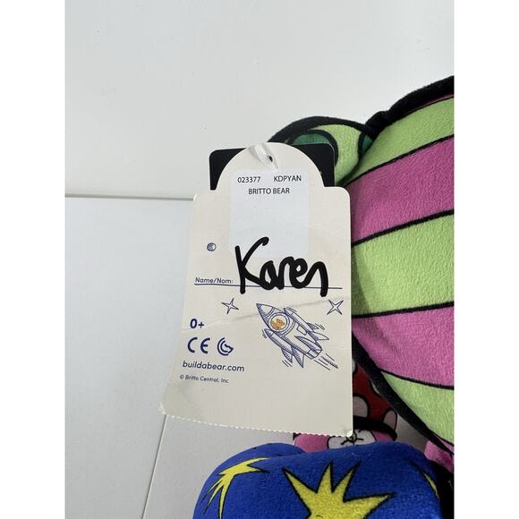 Build-A-Bear Romero Britto Teddy Bear Plush Colorful Pop Art Limited Edition - Picture 6 of 10